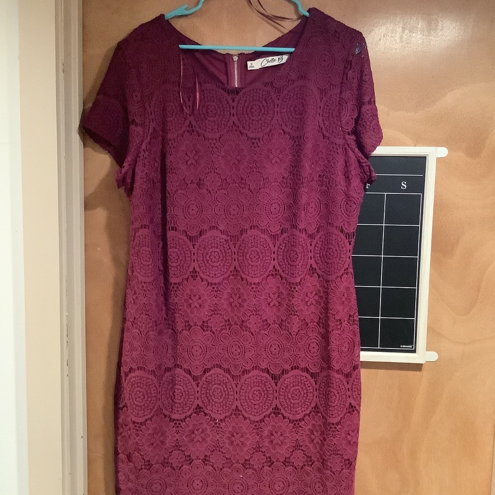 Chetta B Magenta Dress
